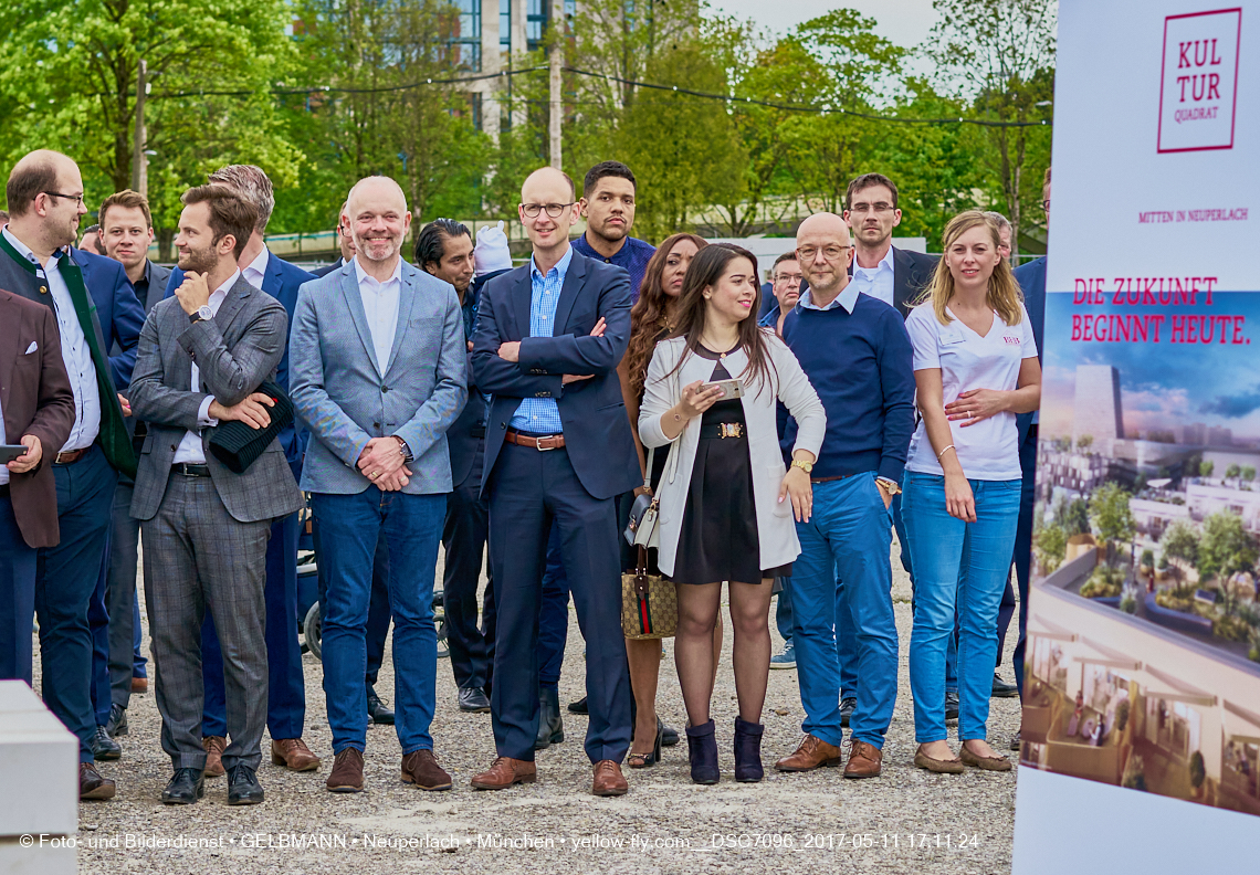 11. Mai 2017 - Grundsteinlegung für die LOGE und dem Kulturquadrat in Neuperlach